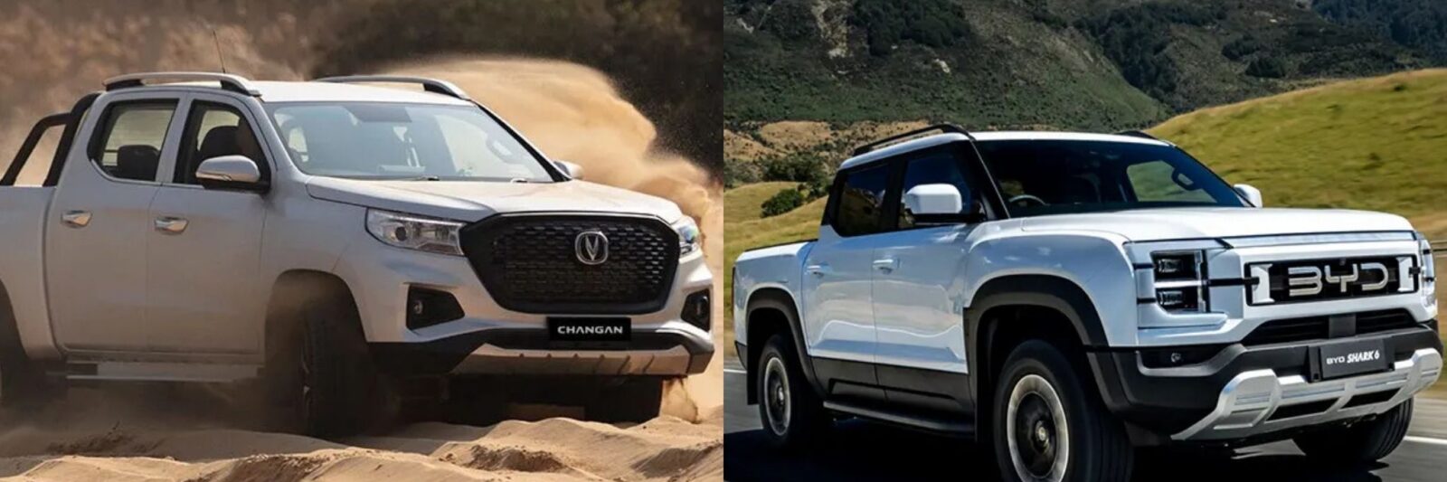 Top Chinese Car Brands Compares the Changan Hunter REEV and BYD Shark 6 ...